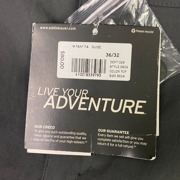 Eddie Bauer First Ascent Guide Pro Cargo Pants Men's 36 x 32 Gray FreeShade - Picture 8 of 16